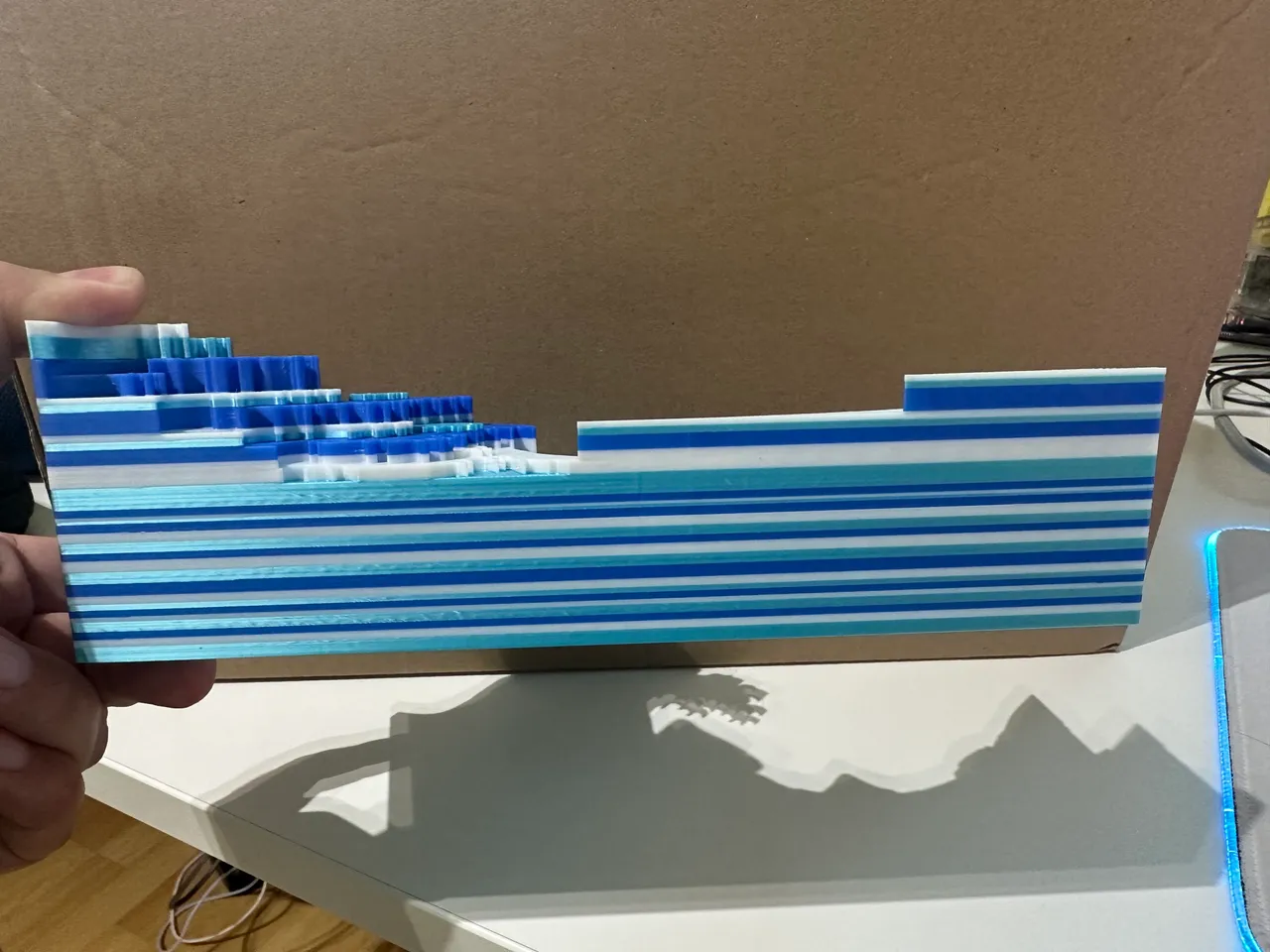 Yオリジナルアート作品 RAINBOW2000 HAKUSAN ポスター Great Wave off Kanagawa (Bambu X1C AMS) by saerian | Download free