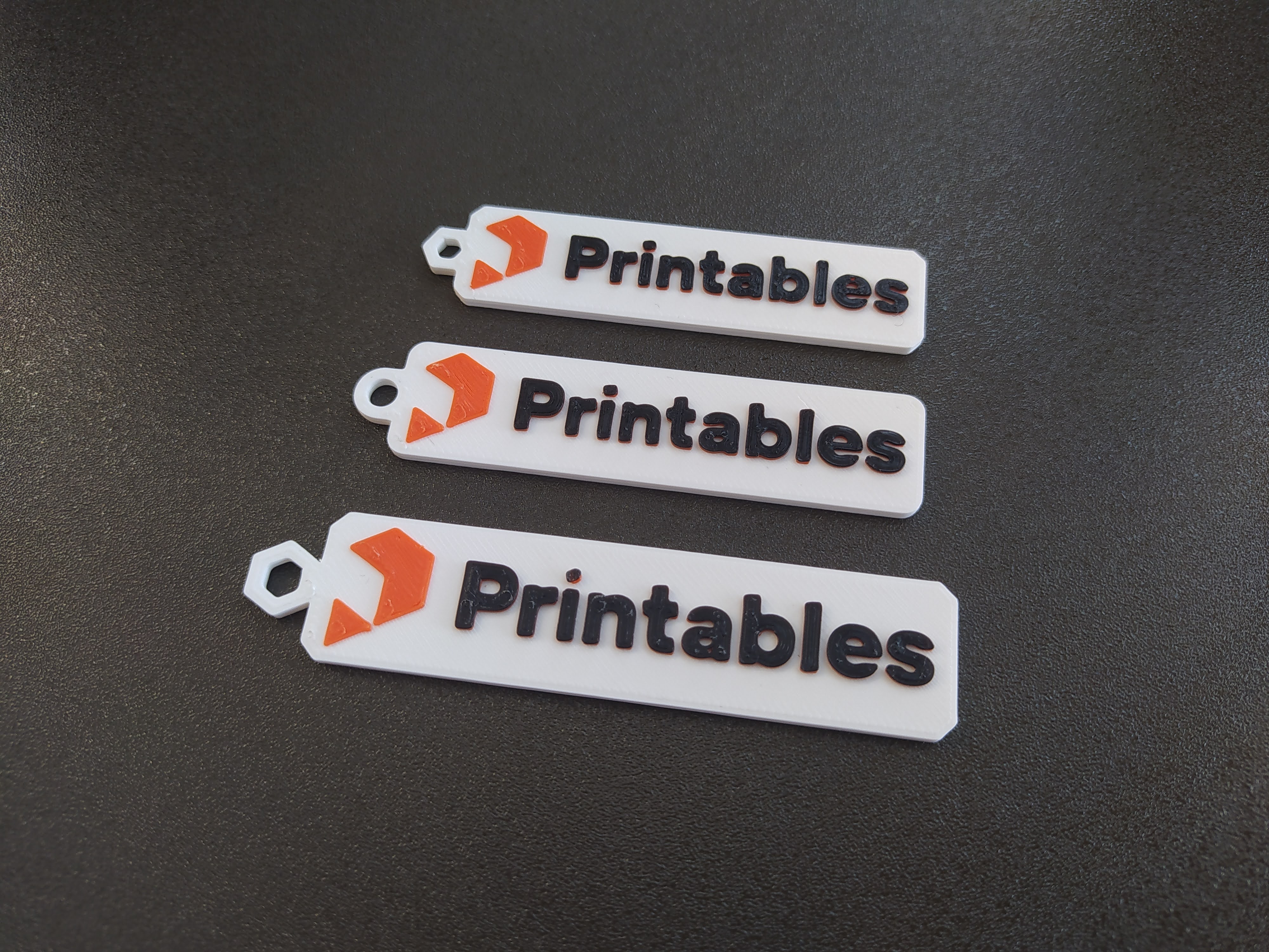 Printables multicolor keychains / Printables vícebarevné klíčenky