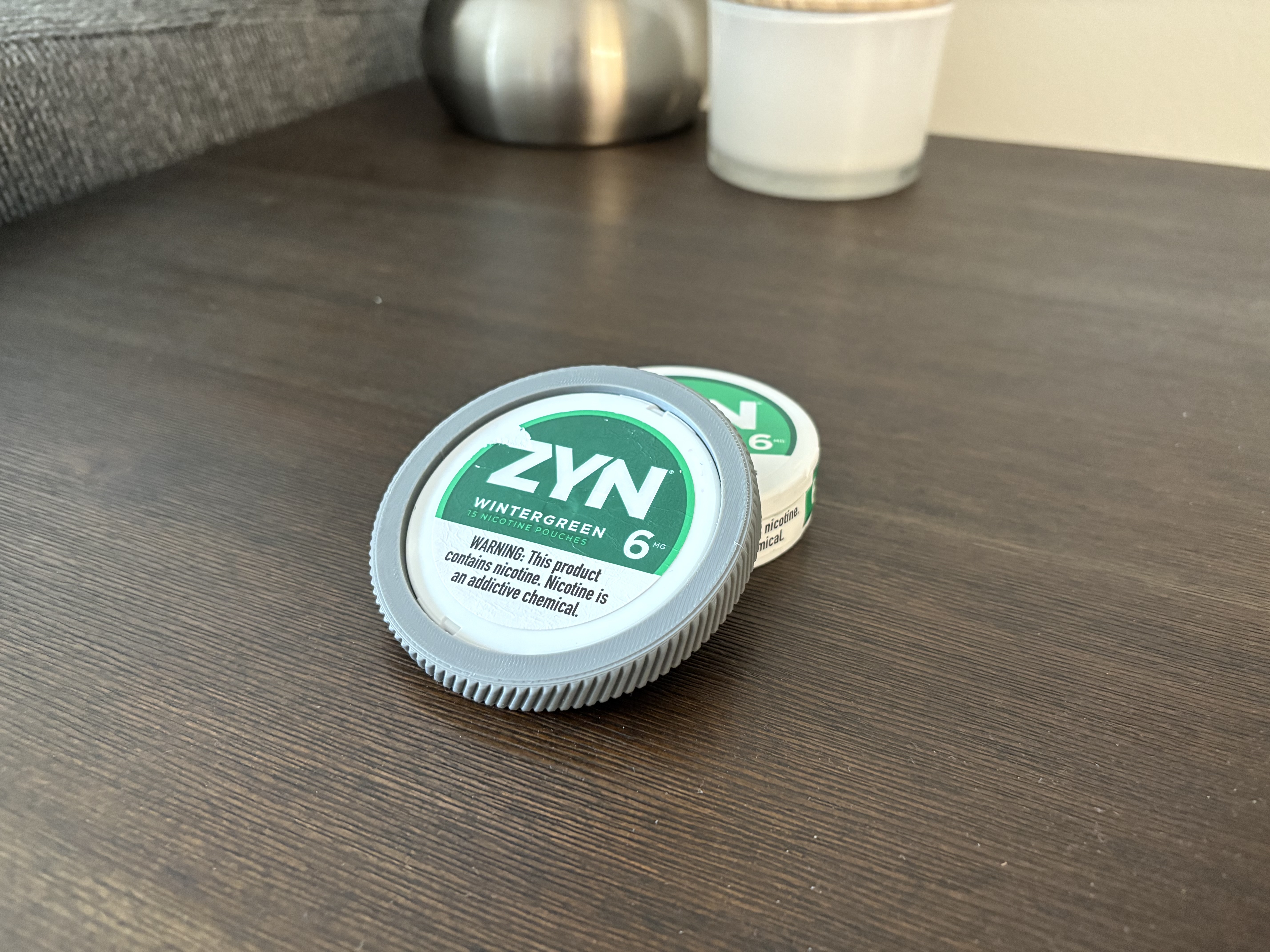 Zyn Coaster - with used pouch storage