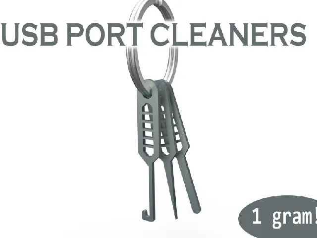 Usb port cleaners - keychain