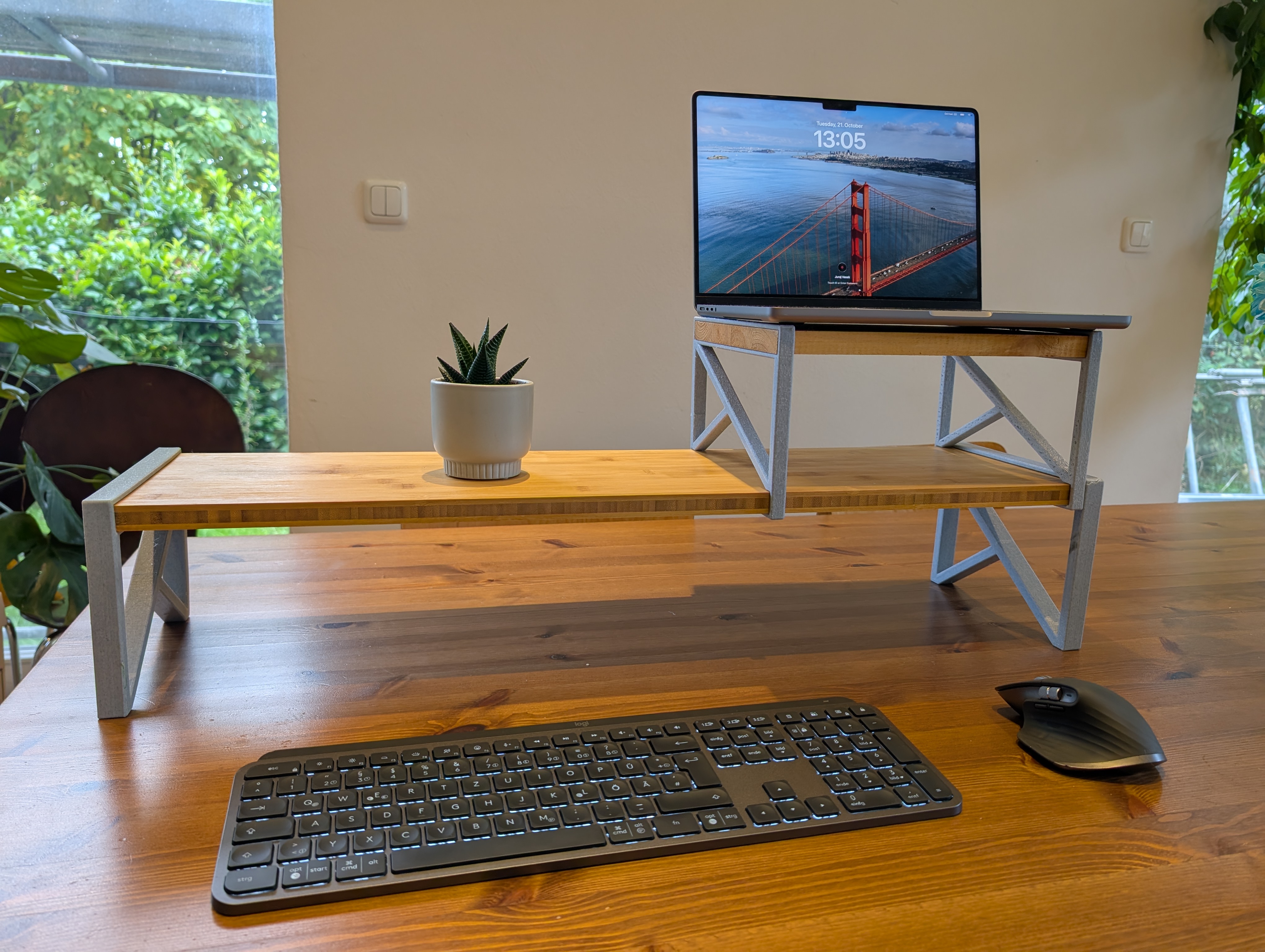 Parametric Desk Monitor Stand 3D model thumbnail