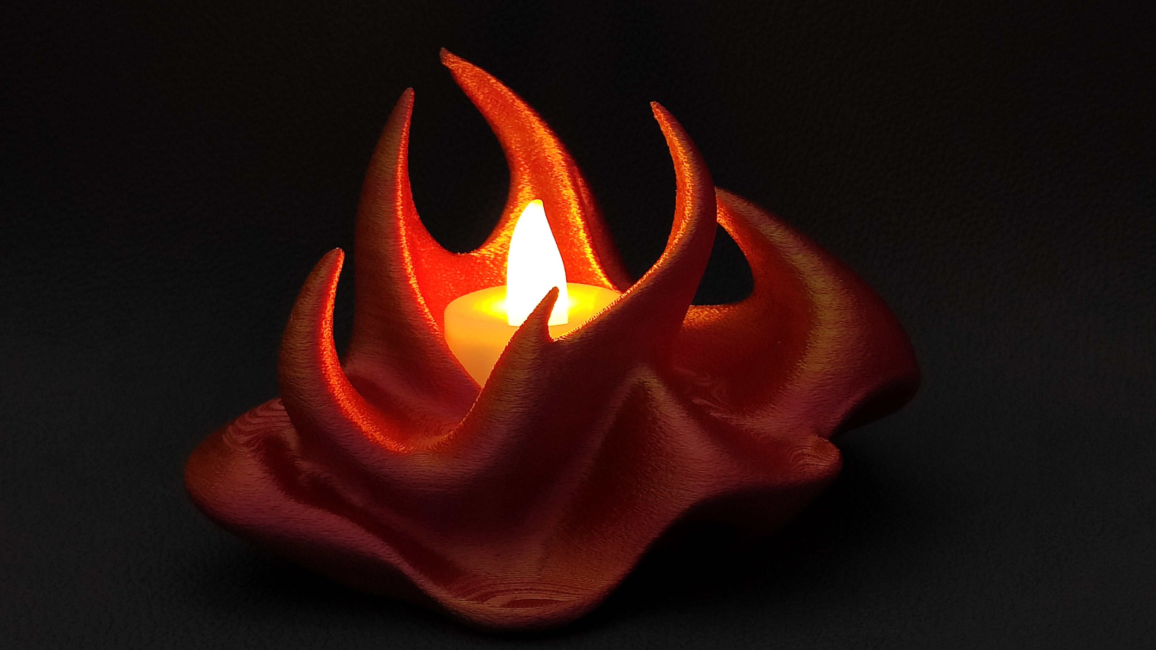 Fire - LED tea light holder - No supports