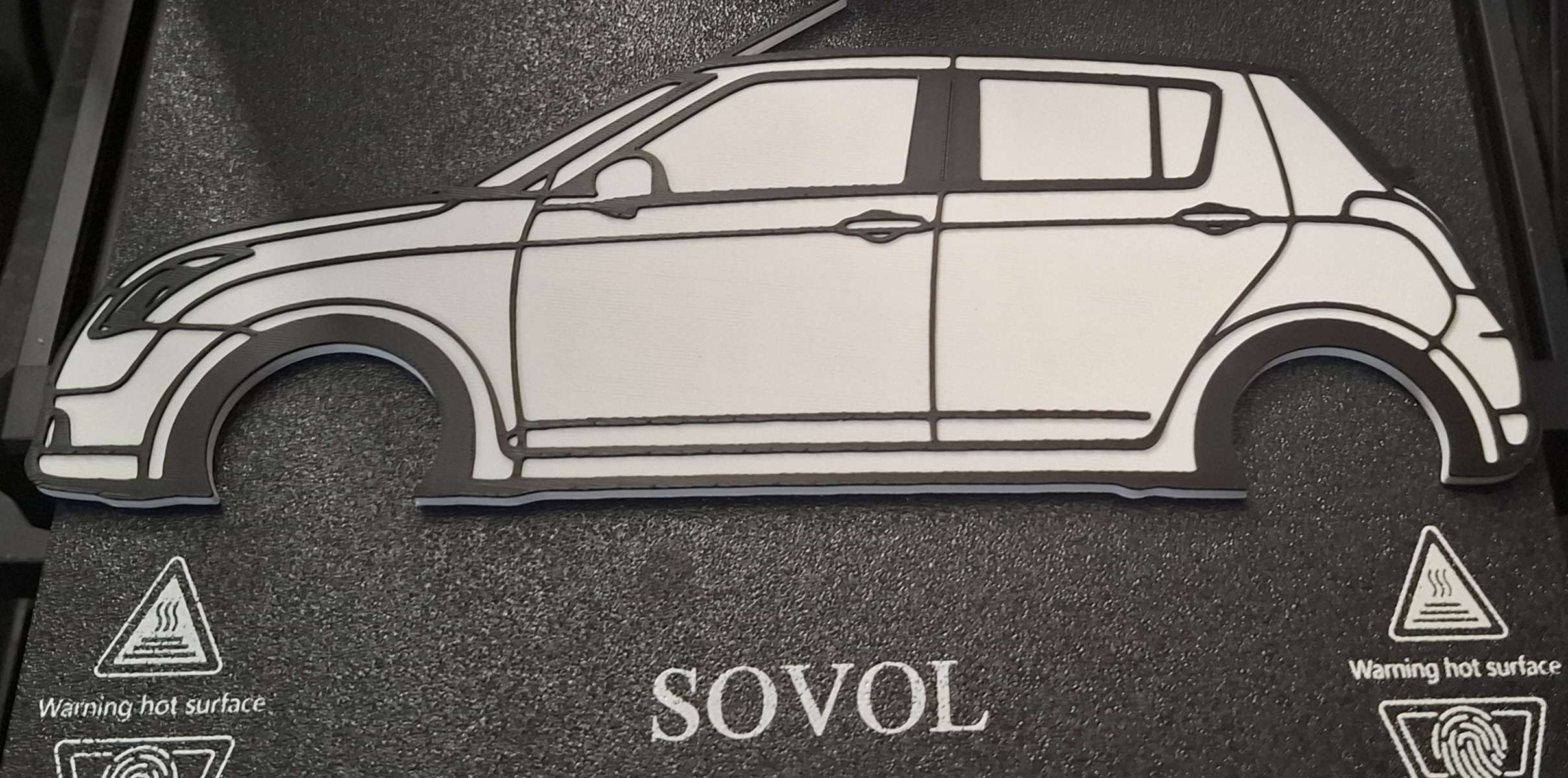 Suzuki Swift Mark 1 Sillohette / Lineart