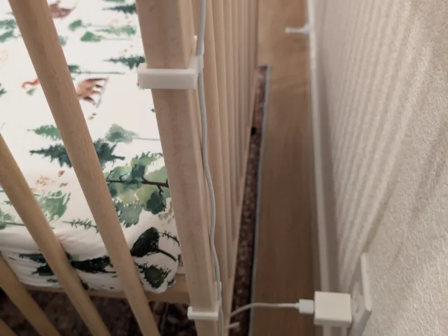 Cable clip for Ikea Sniglar Crib