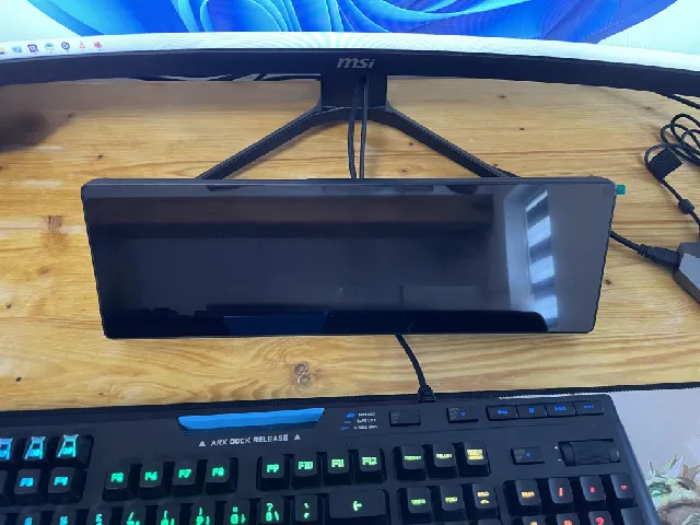 Corsair Xeneon Edge Monitor Riser for Cable Clearance