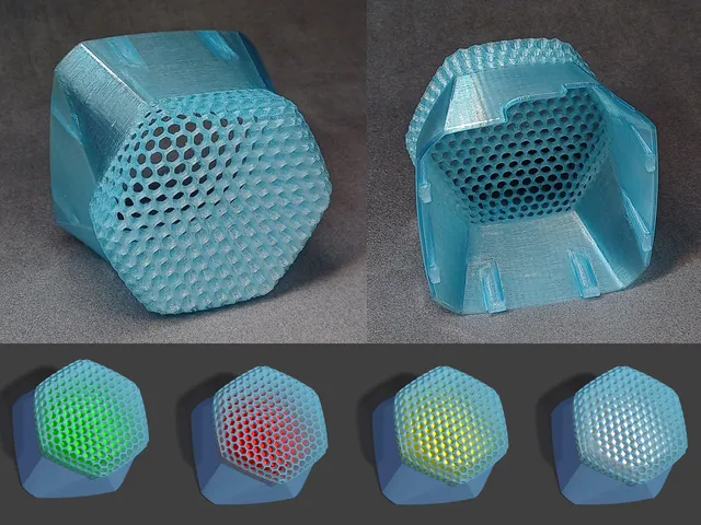 Elite Liquid Series cover - fan-shaped hexa perforation