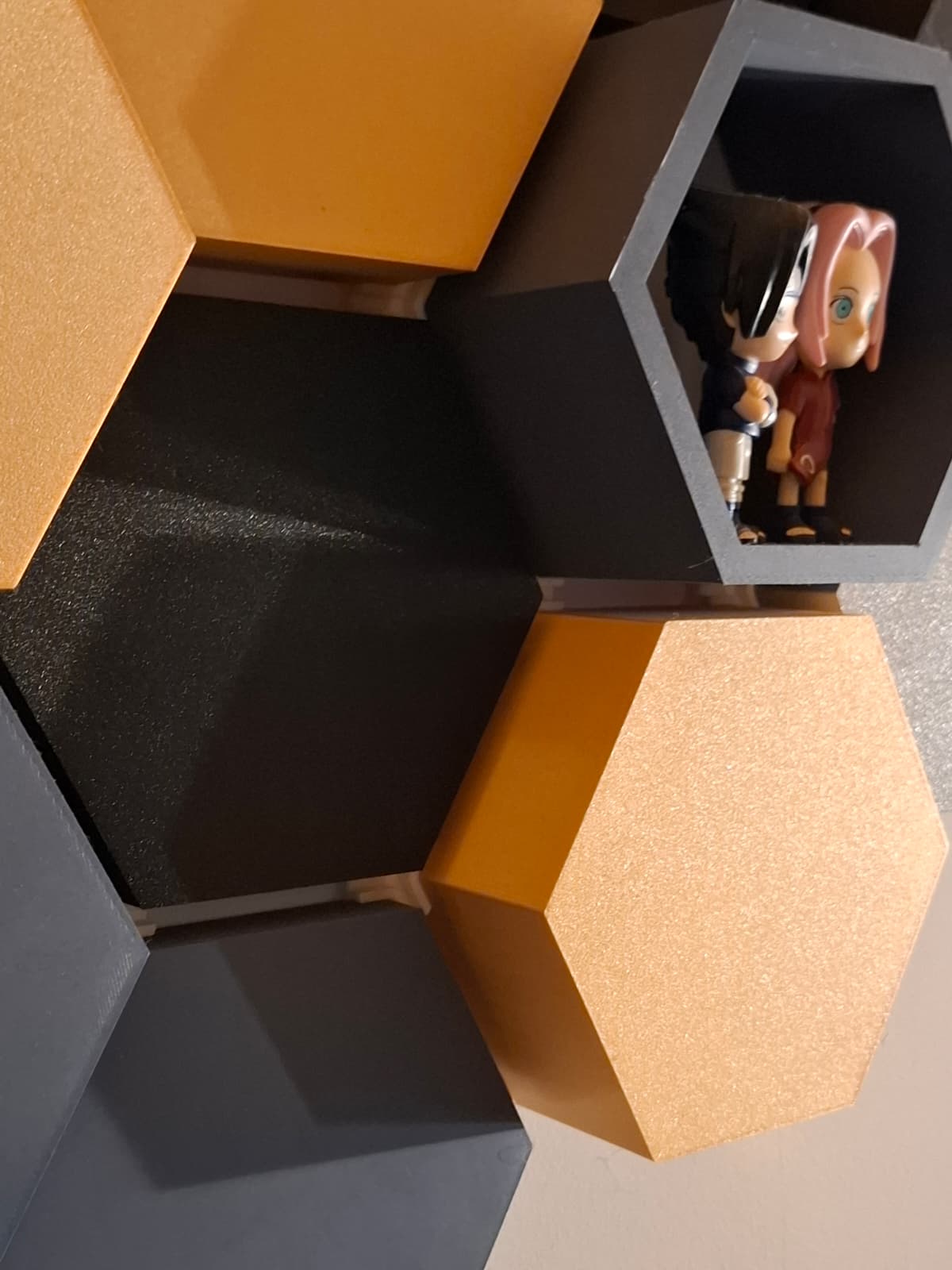 three-dimensional hexagonal wall frame — miniatura 8