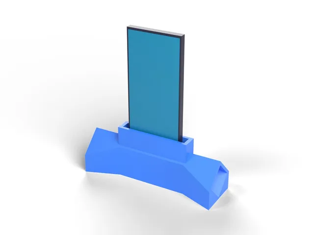 Phone Speaker Amplifier - Passive Bow-Tie Horn Stand, No Power (OpenSCAD)