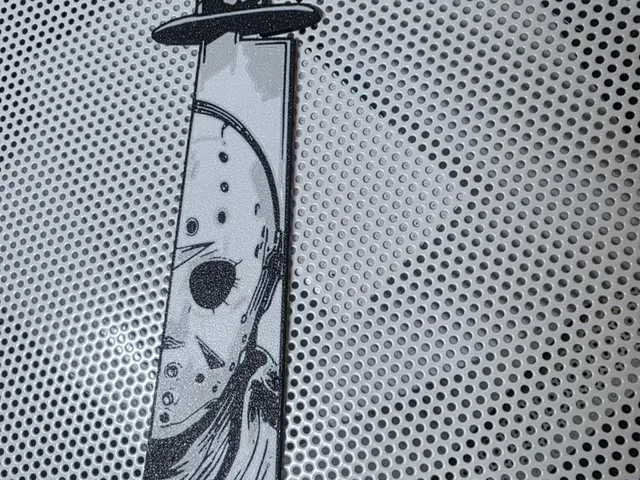 Jason's Machete Horror Graphic  Display Piece