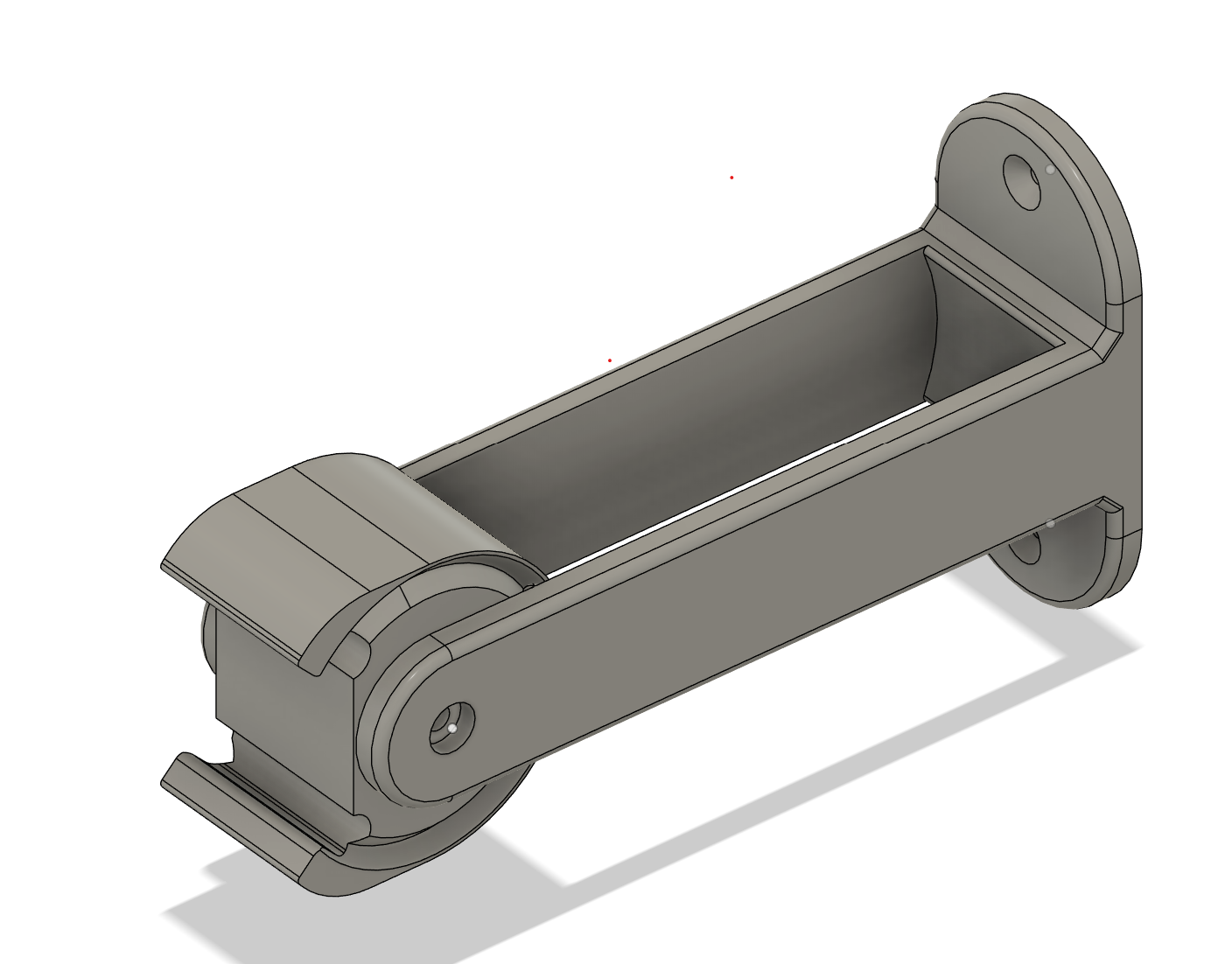 Grow Light Adjustable Angle Bracket - Extended from Wall - Scaled up 1.67% for Barrina 5000K