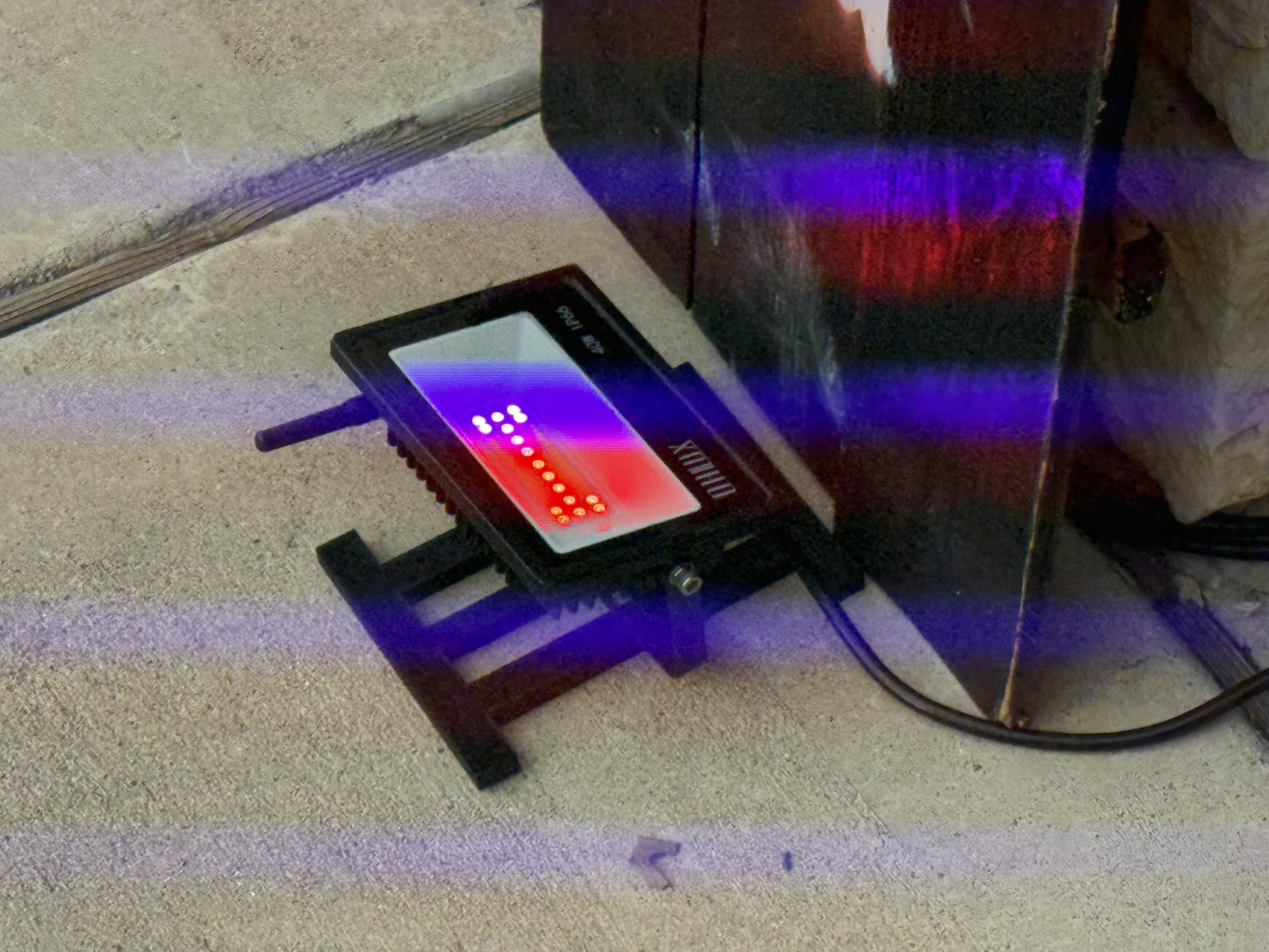 LED Flood Light Bases and Stake with 1/4-20 Heat Set Inserts