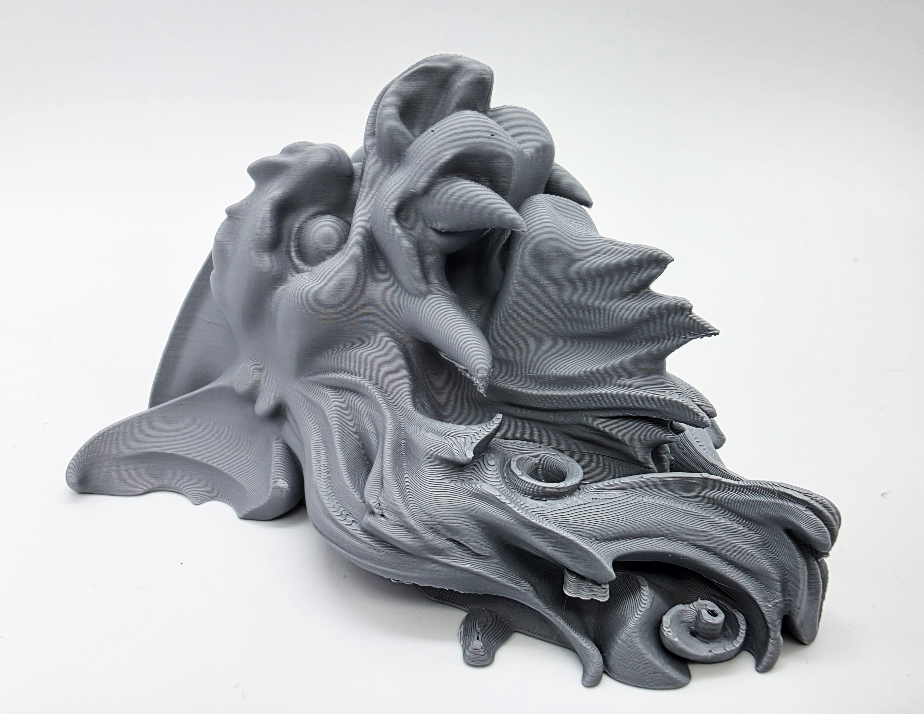 Miniatura 6 do modelo 3D Stone Gargoyle Face - Wall Mount