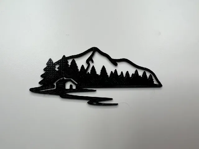 Mountain Landscape Wall Art #2
