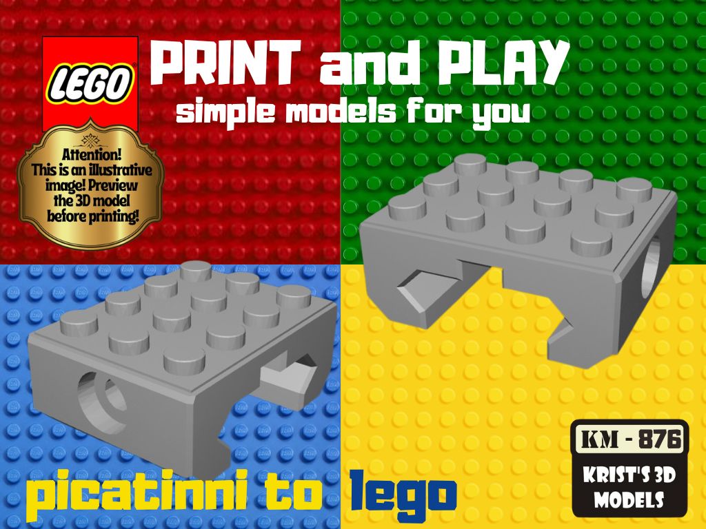 picatinni to lego adapter