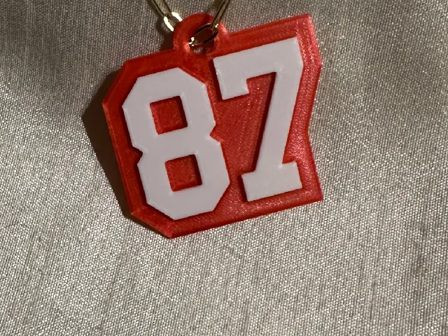 Travis Kelce 87 Neclace Kansas City Chiefs