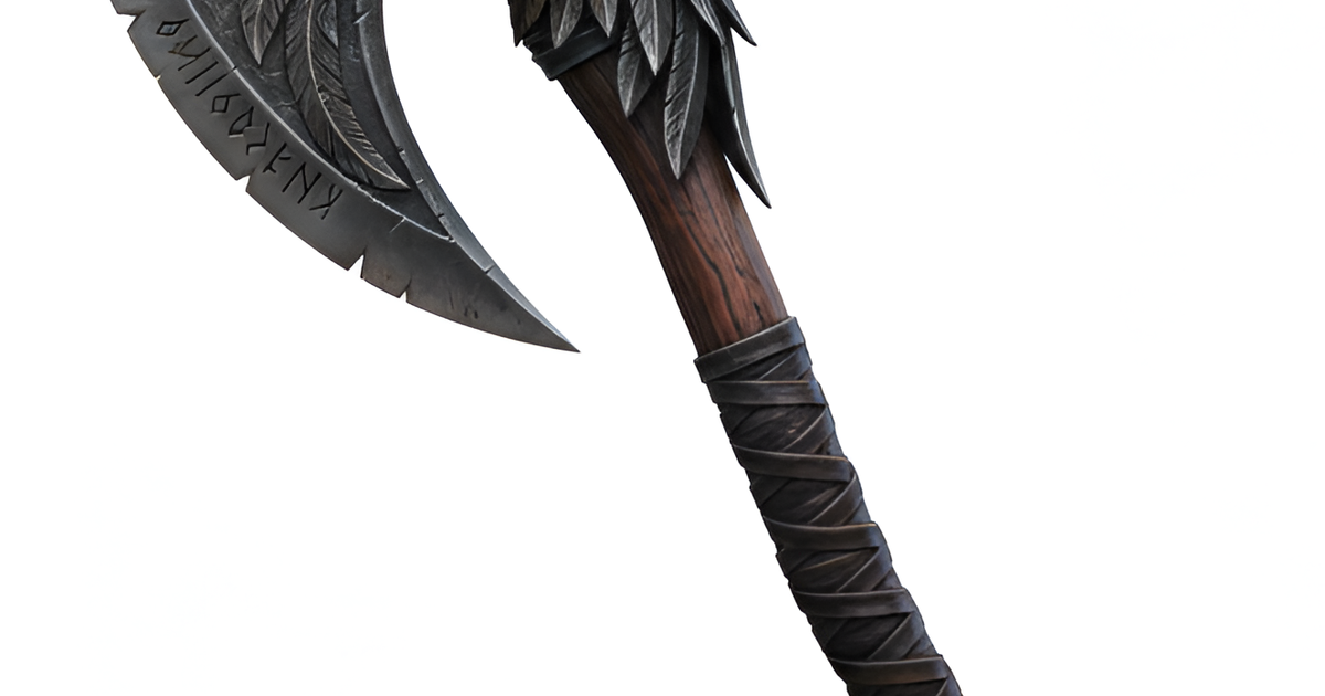 Weapon_Kartal Balta ( eagle axe ) by Riza Gultekin | Download free STL ...