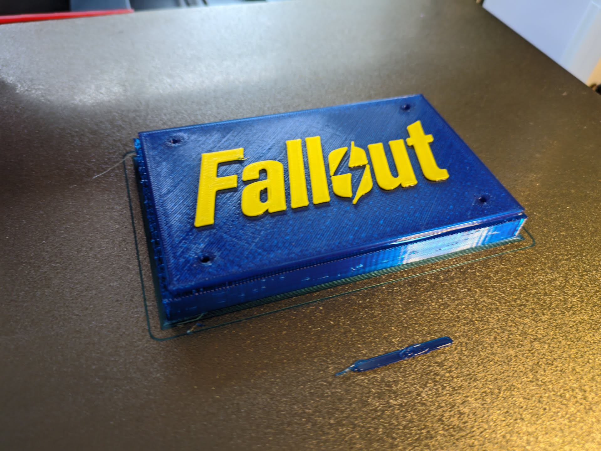 Fallout Top Plate for Geiger Counter Box (ESP8266 - D1 Mini)