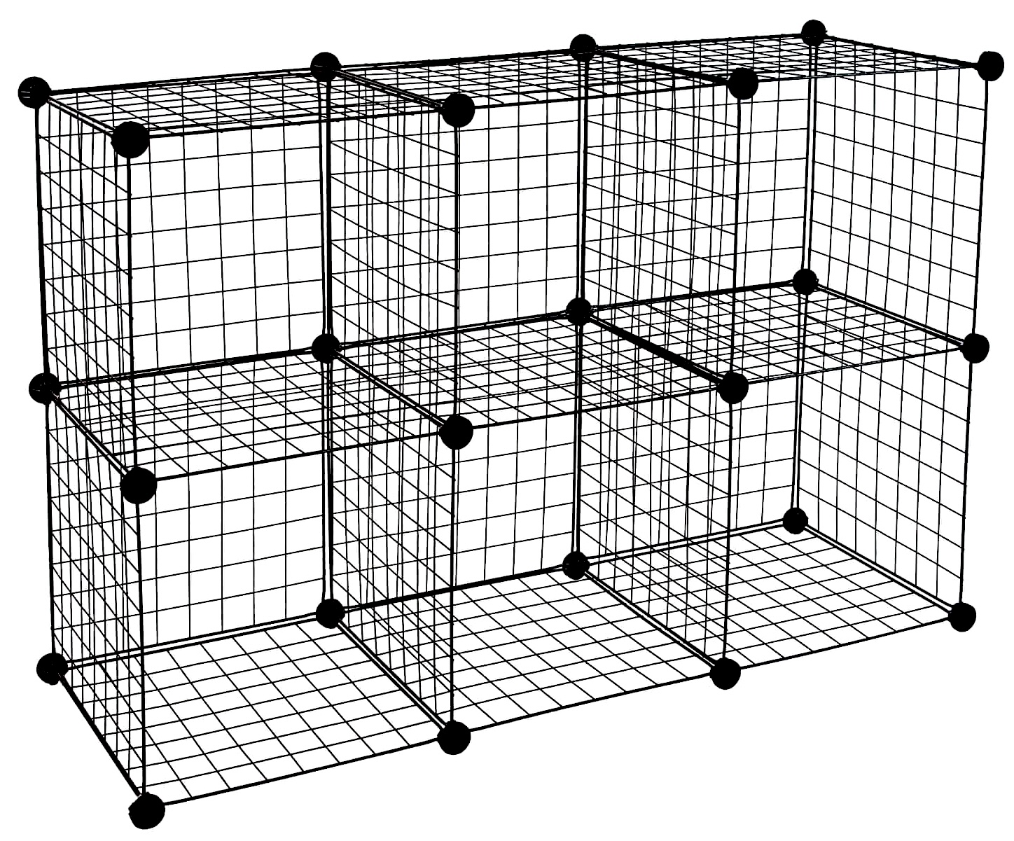 Stackable Interlocking Wire Cube Shelves / Organizer Connector