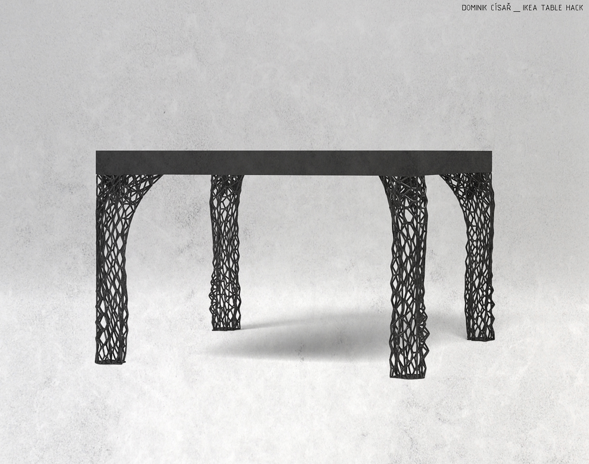 Miniatura 3 do modelo 3D IKEA LACK TABLE LEG HACK_WIRE