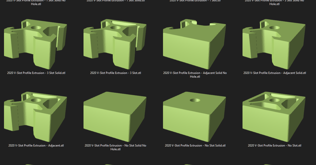2020 VSlot Profile Set by Jer Download free STL model