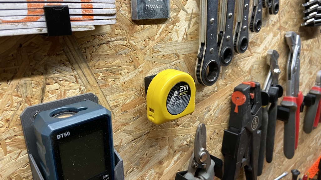 Simple tape measure wall mount by marcel293 Download free STL model