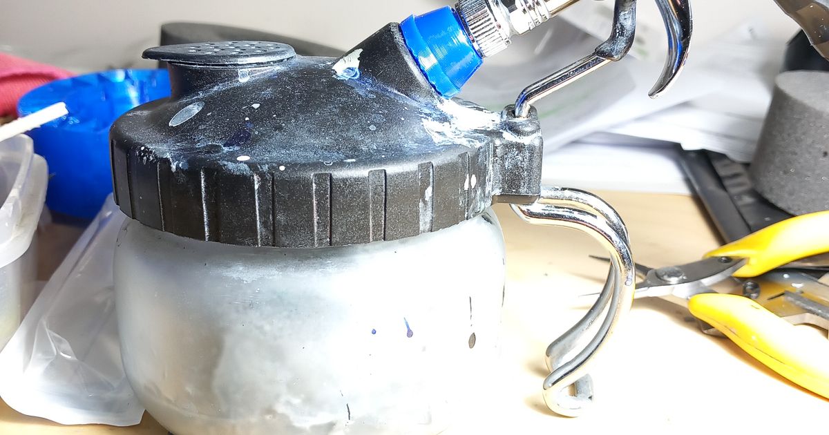 Airbrush holder for Airbrush Cleaning Pot by Brian Innes Download