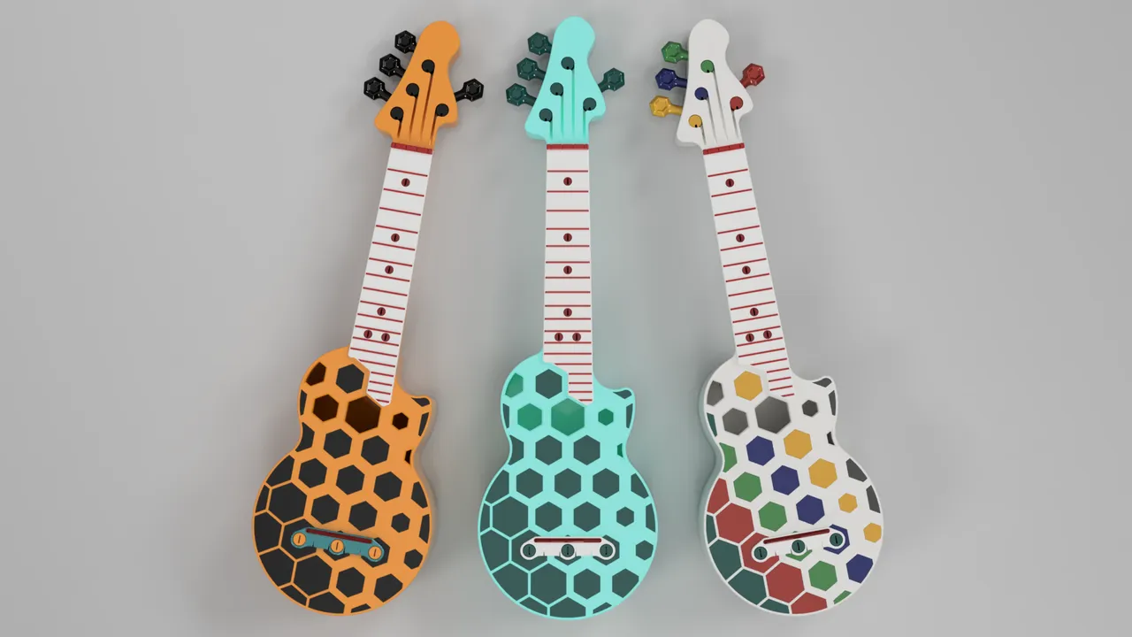 Hex ukulele by Tomek, Download free STL model