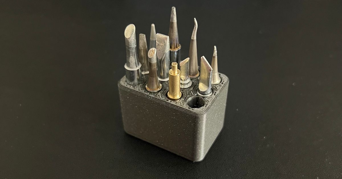 Compact Solder Tip Organizer by IZ Labs | Download free STL model ...