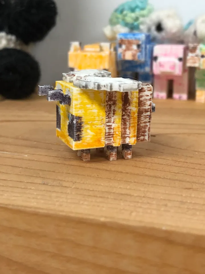 Minecraft Bee Papercraft