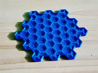 Hex Cube Pattern Coaster