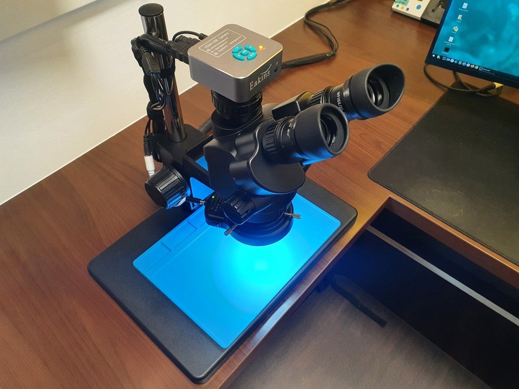 Eakins trinocular microscope camera ring by Stanley Download free STL model