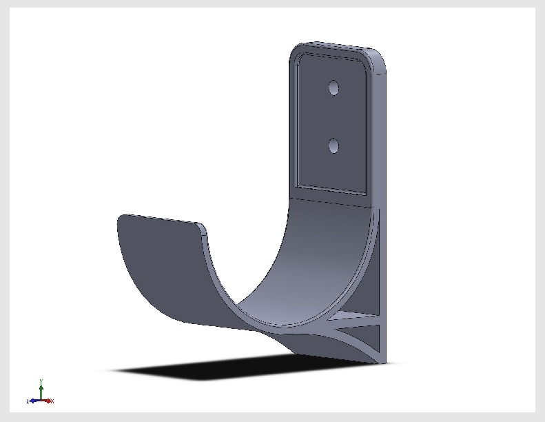 Longboard Skateboard Wall Mount by Skyraf Download free STL model