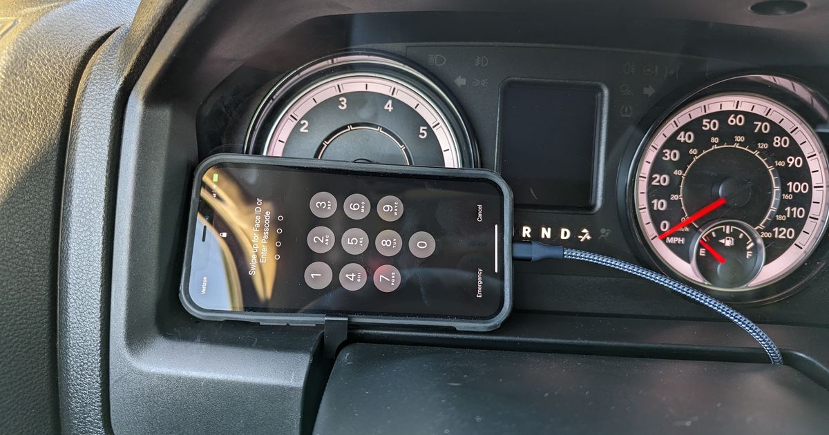 Ram truck phone mount by TK_bit_twiddler Download free STL model