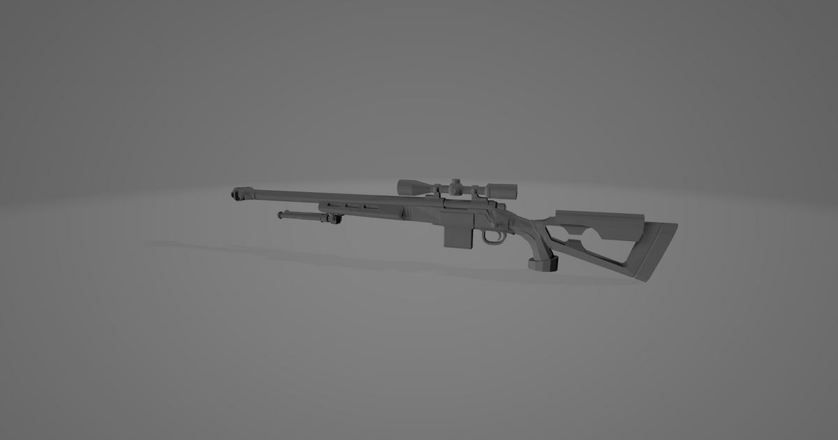 Hunting rifle from Fallout 4 by #1Primate | Download free STL model ...