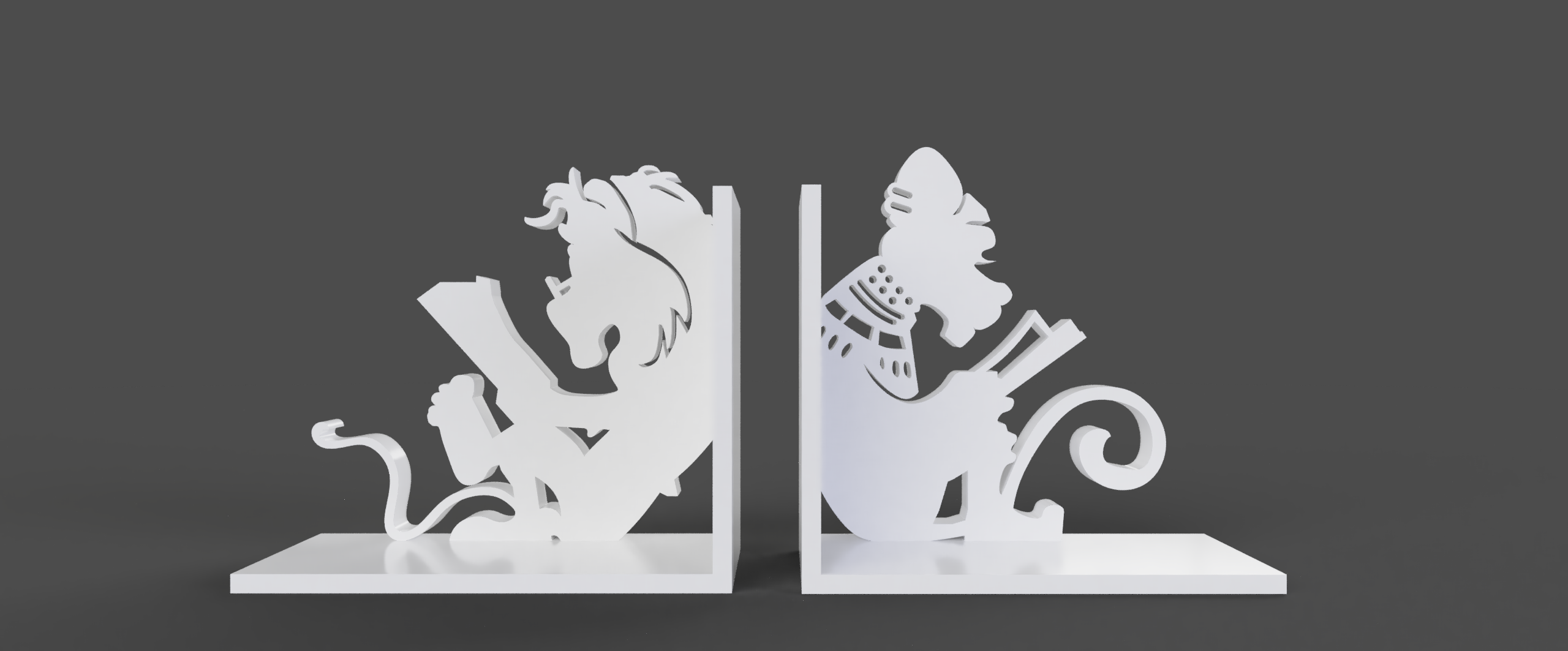 "Between the lions" bookend