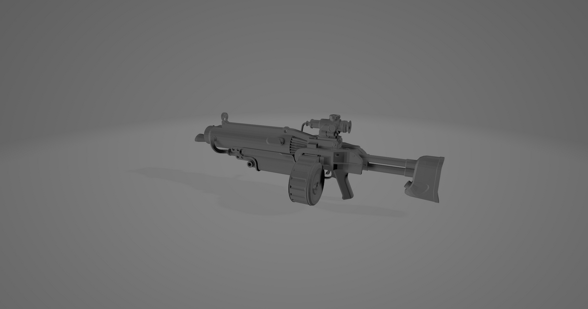 Assault Rifle from Fallout 4 von #1Primate | Kostenloses STL-Modell ...