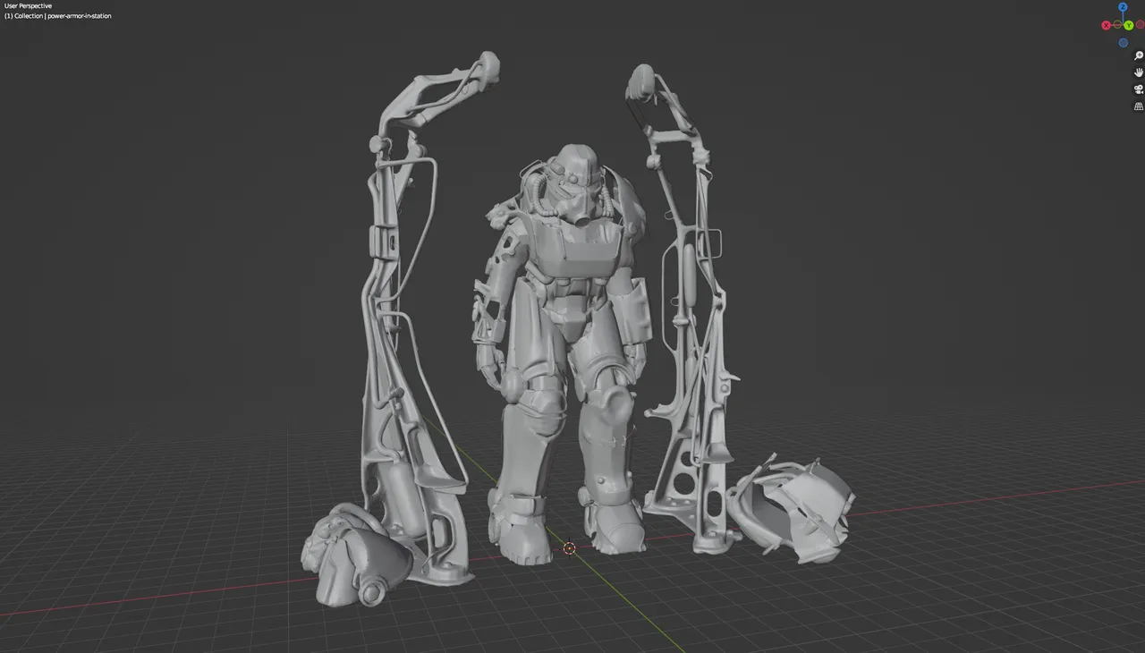 Fallout 4 power-armor in station (loading screen pose) by #1Primate ...