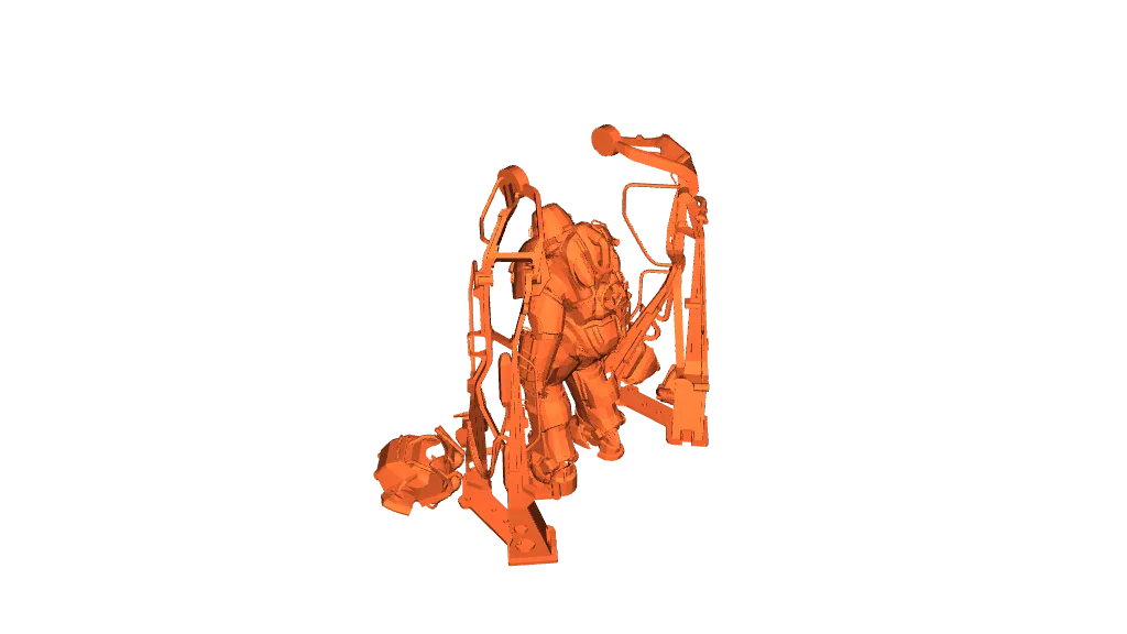 Fallout 4 power-armor in station (loading screen pose) by #1Primate ...