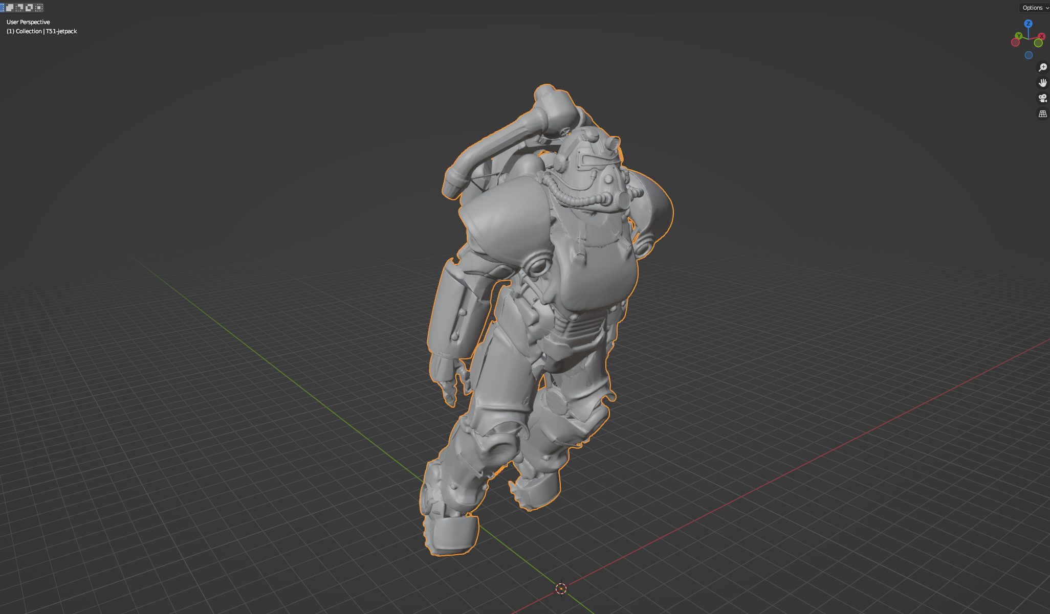 T51 Power armor w/ jetpack (loading screen pose)
