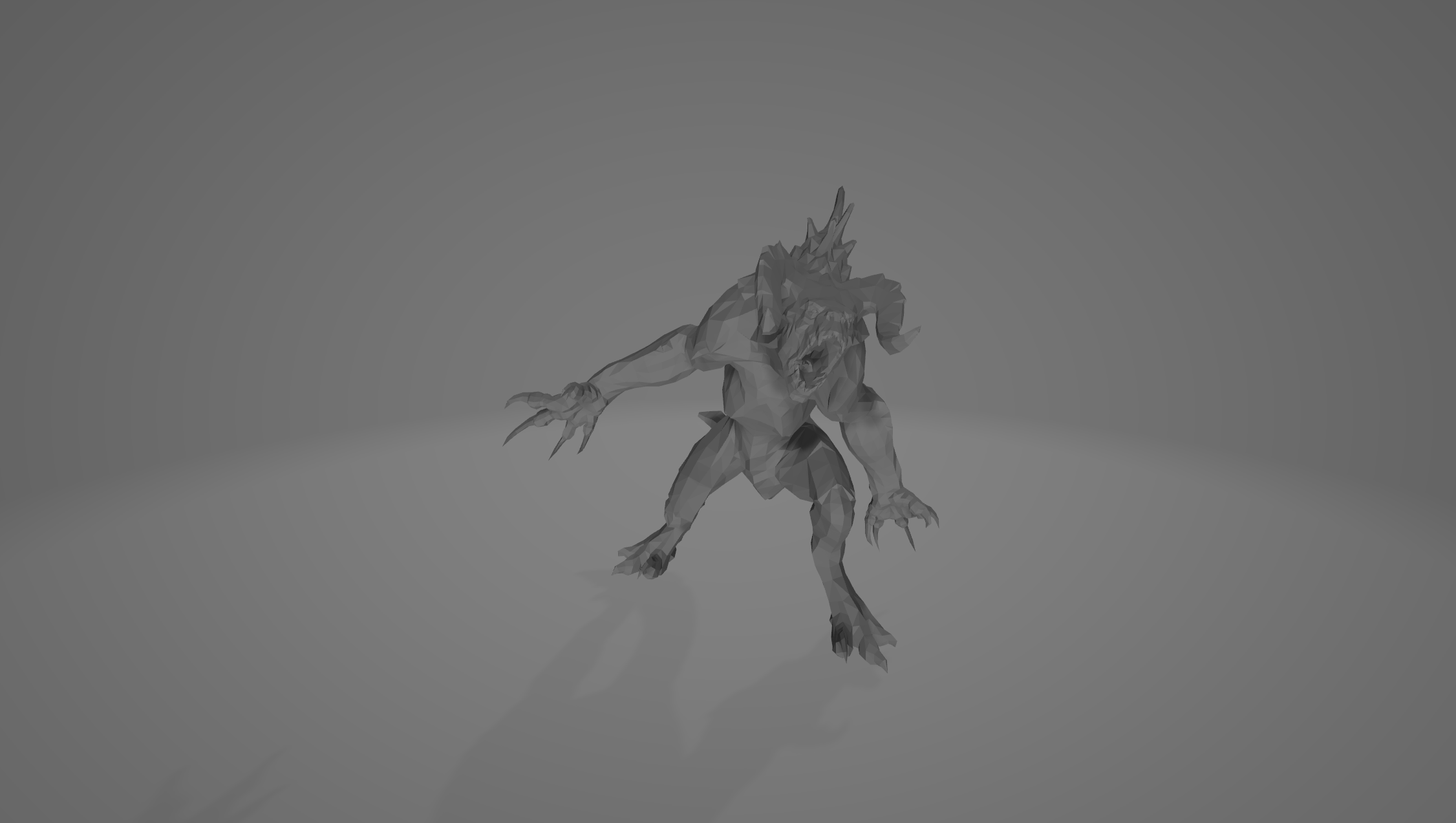 Miniatura 2 do modelo 3D Deathclaw from Fallout 4 (loading screen pose)