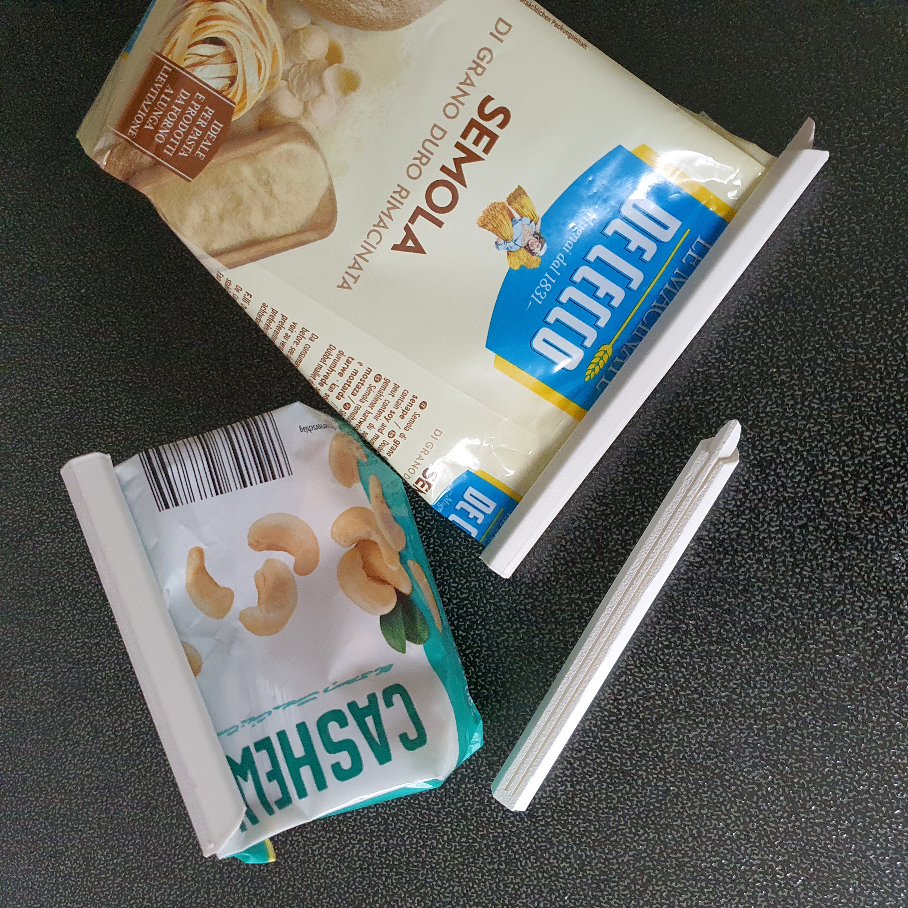Short slide bag clips