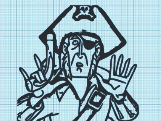 PIRATE CAPTAIN - VENTURE BROS - WALL ART