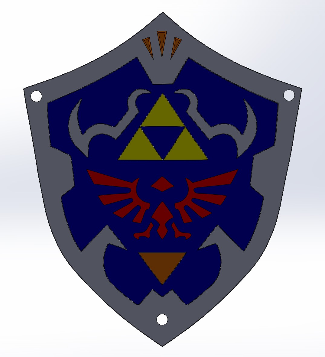 Bouclier de Link, dans Zelda Ocarina of Time sur N64 (shield) by