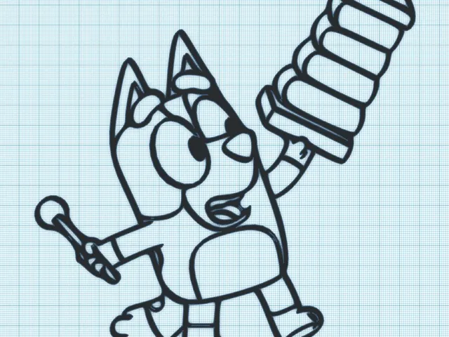 BINGO PLAYS MUSIC WALL ART