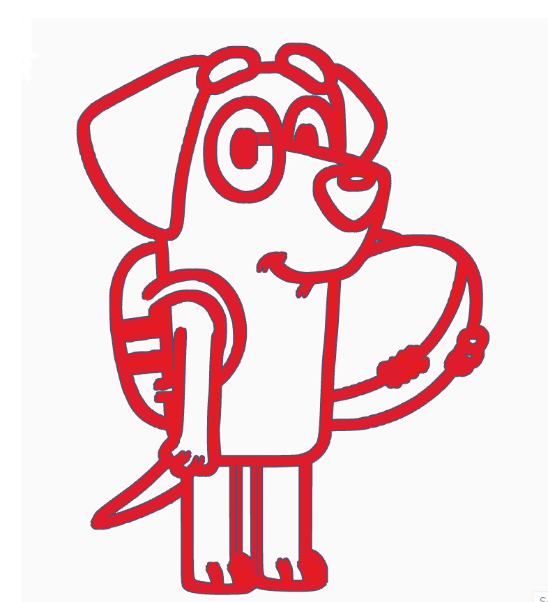 LUCKY - BLUEY - WALL ART