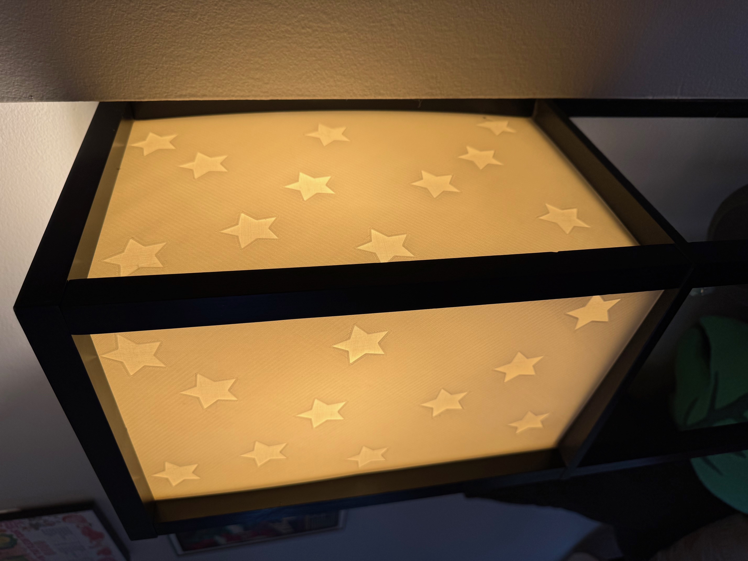 Star Shade For Rectangular Shelf Lamps