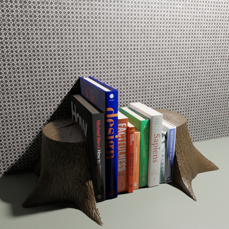 Tree Trunk Book End + Planter Book End + Planter by Maker81 Download