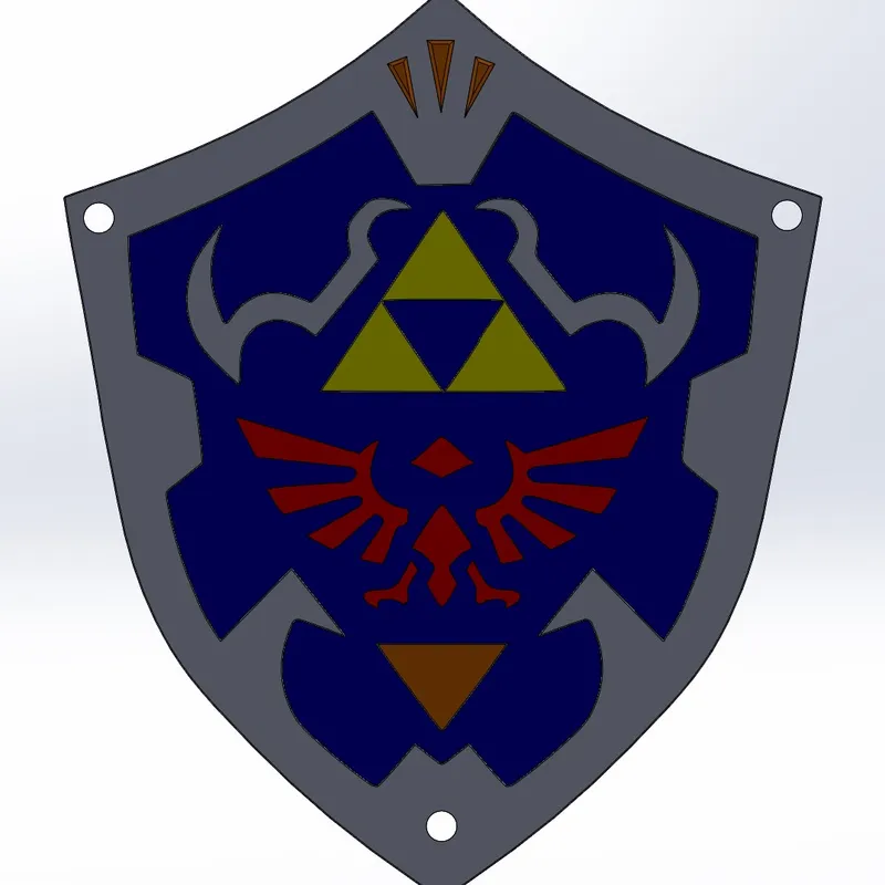 BOUCLIER Zelda Ocarina of Time N64(SHIELD) - key chain version