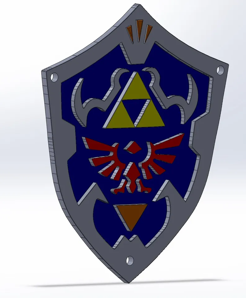 BOUCLIER Zelda Ocarina of Time N64(SHIELD) - key chain version