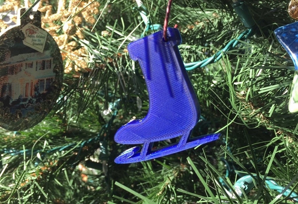 Ice Skate Christmas Tree Ornament